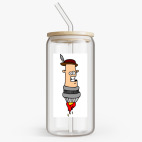 Банка с бамбуковой крышкой