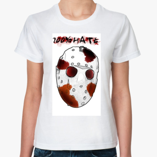 Классическая футболка с принтом маска