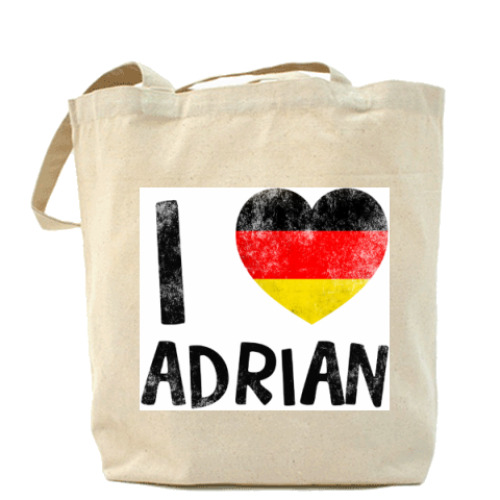 Сумка шоппер с принтом I LOVE ADRIAN