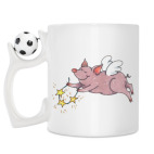 Кружка с футбольным мячиком