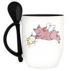 Кружка с ложкой