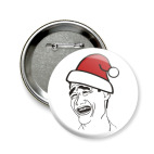 Значок 58 мм New Year FUCK THAT