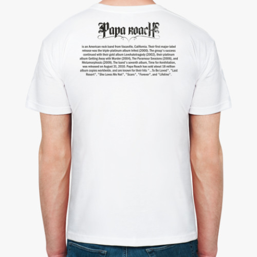 Футболка с принтом Papa Roach Group