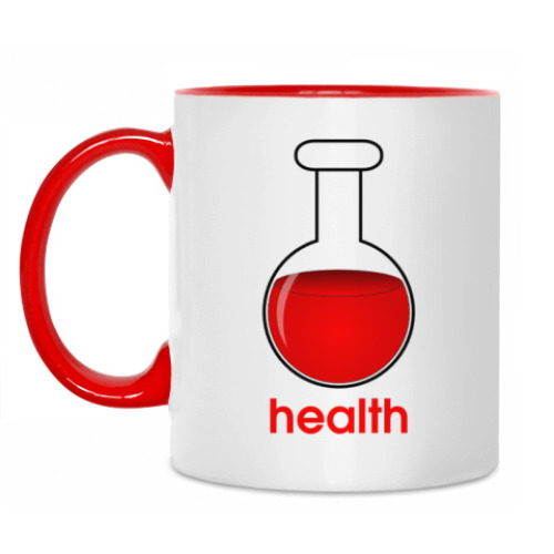 Кружка с принтом «Health»
