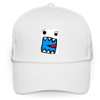 Кепка / бейсболка, белая (печать) Монстр