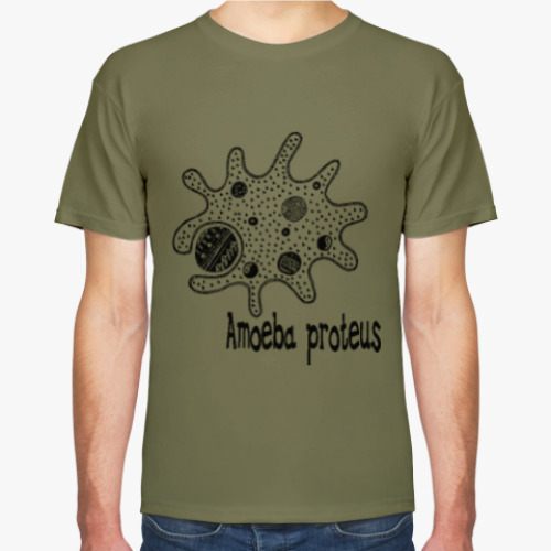 Футболка с принтом Amoeba Proteus