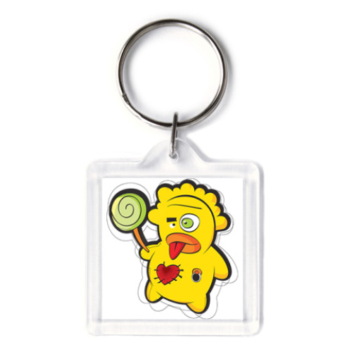 Брелок с принтом   Монстрик