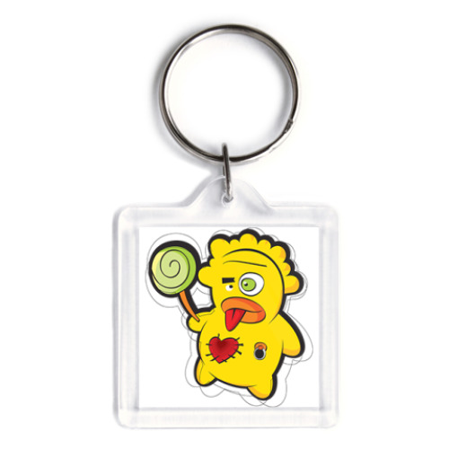 Брелок с принтом   Монстрик