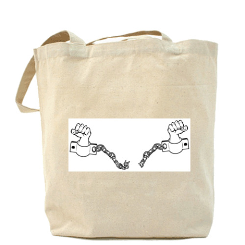 Сумка шоппер с принтом Receive freedom!