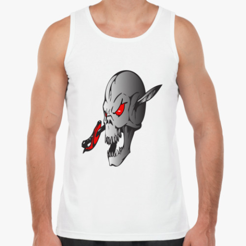 Майка с принтом Череп