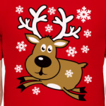 Олень в грациозном прыжке