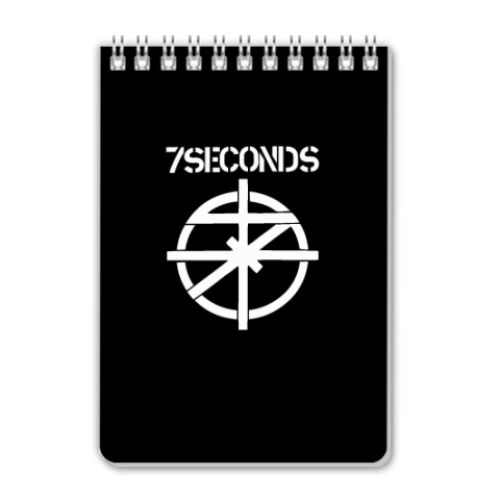 Блокнот с принтом 7 Seconds