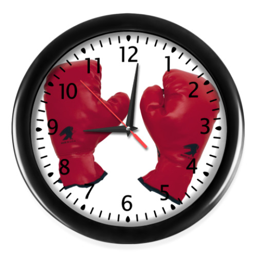 Настенные часы с принтом Бокс1