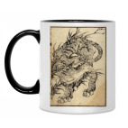 Кружка двухцветная