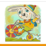 Заяц на велосипеде