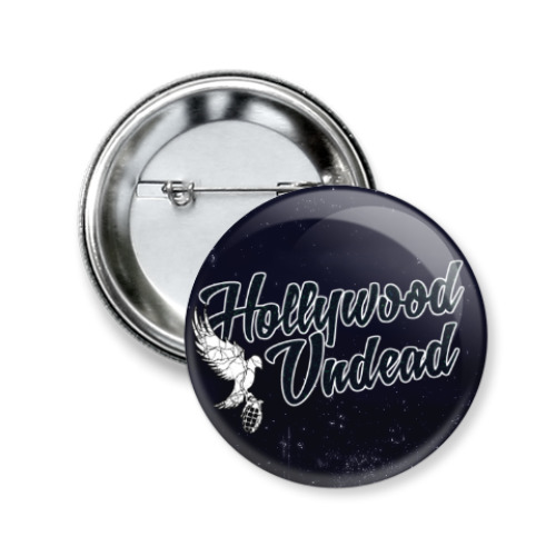 Значок 50мм с принтом Hollywood Undead