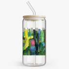 Банка с бамбуковой крышкой