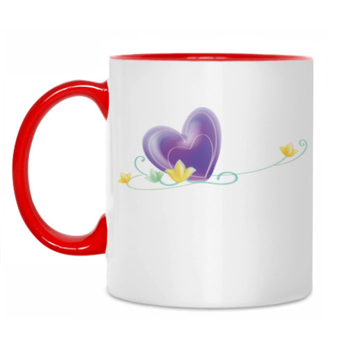 Кружка с принтом Сердце