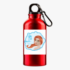 Металлическая бутылка 400 мл UV-DTF