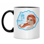 Кружка двухцветная