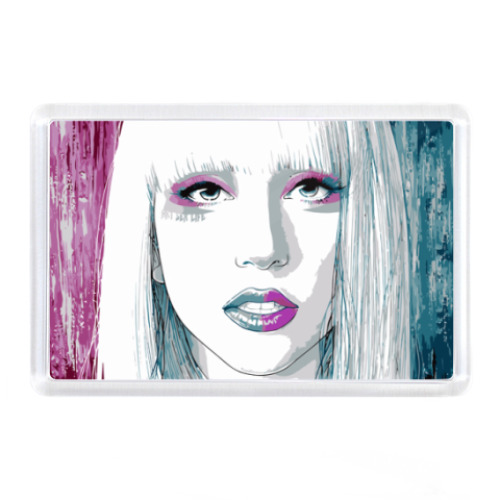 Магнит с принтом  Леди Гага