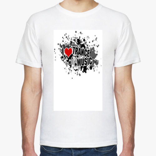 Футболка с принтом I Love Trance