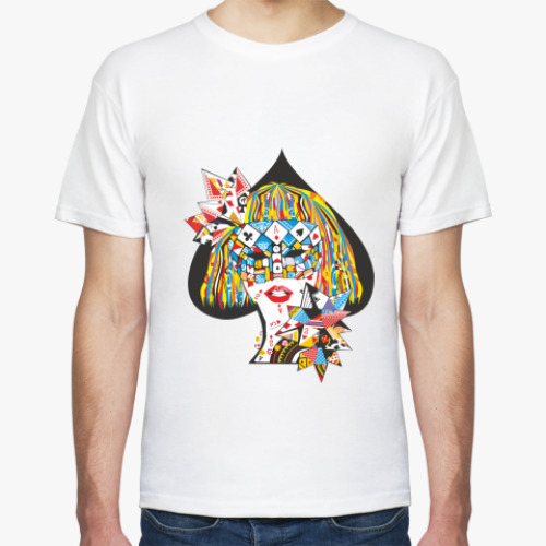 Футболка с принтом Poker Face Mask.