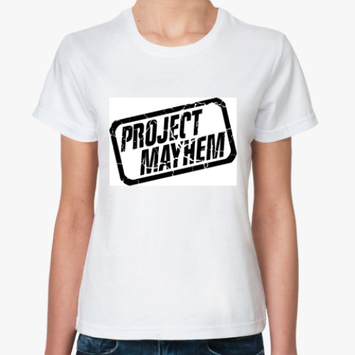 Классическая футболка с принтом Fight Club