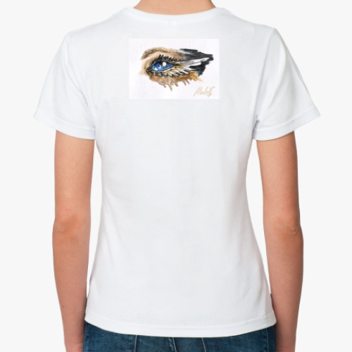 Классическая футболка с принтом Воображение- глаза души
