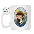 Кружка с футбольным мячиком