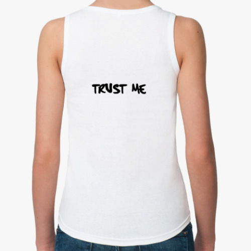 Женская майка с принтом trust