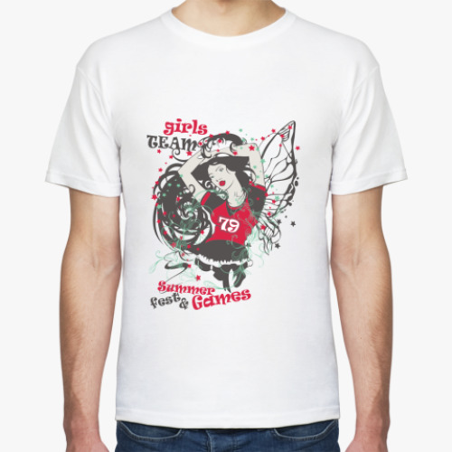 Футболка с принтом Girl Team