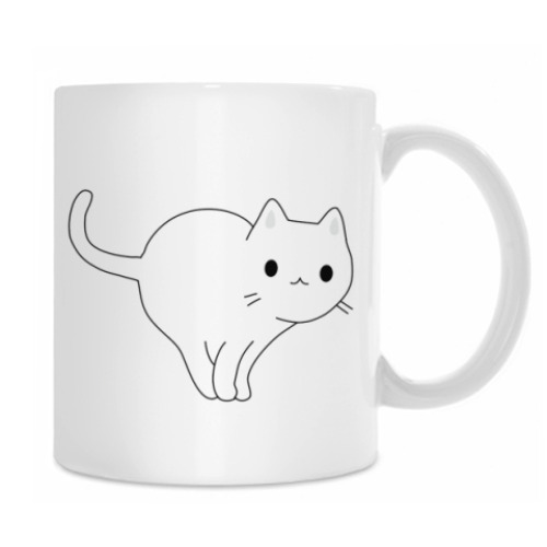 Кружка с принтом Cute Kitty