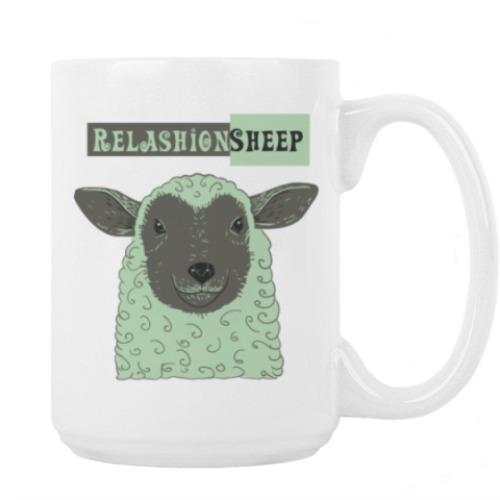 Кружка с принтом Овечка