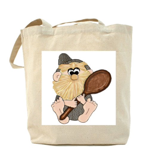 Сумка шоппер с принтом Домовёнок