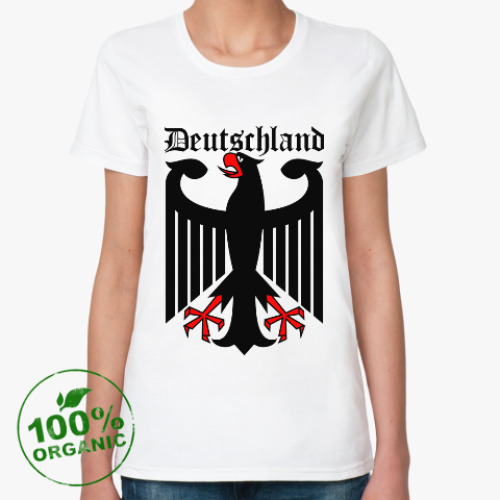 Женская футболка из органик-хлопка с принтом Германия