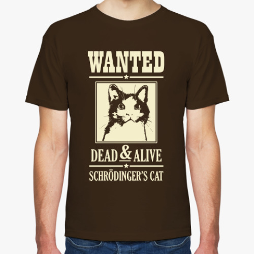 Футболка с принтом Schrödinger's cat
