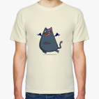 Классическая футболка Бесокот — Пятничный Котик №43