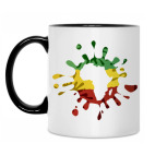 Кружка двухцветная