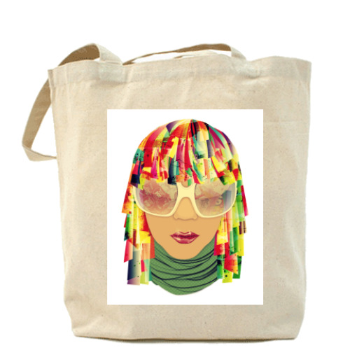 Сумка шоппер с принтом 'candy'