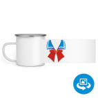 Кружка металлическая белая (круговая запечатка)