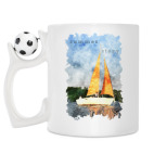 Кружка с футбольным мячиком