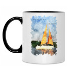 Кружка двухцветная