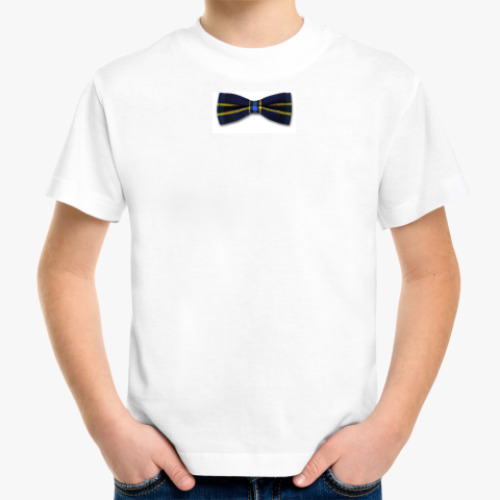 Детская футболка с принтом Scottish bow-tie