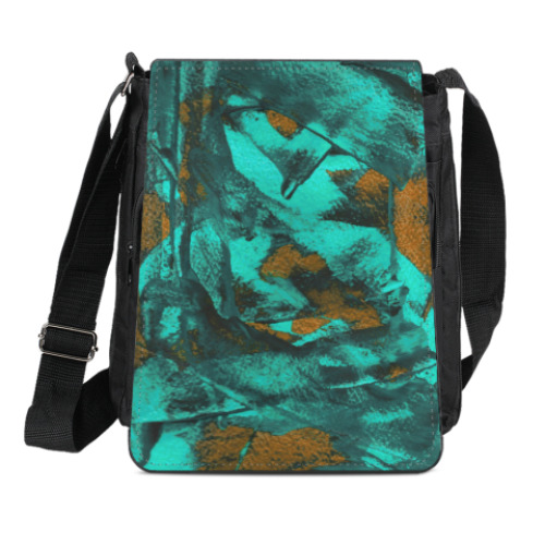 Сумка-планшет с принтом абстракция