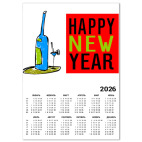 Календарь A4 2026, белый  новый год