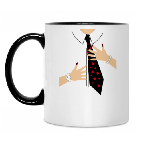 Кружка с принтом Галстук