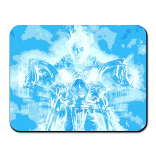 Коврик для мыши с принтом Призрачный гонщик