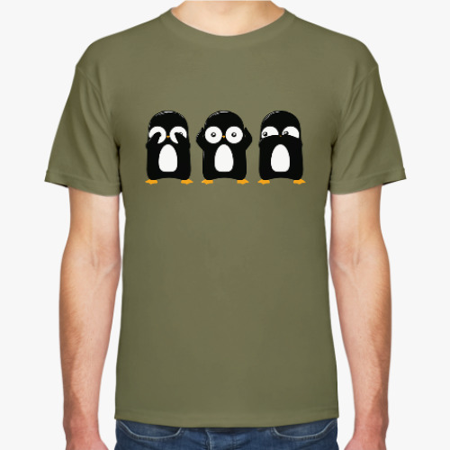 Футболка с принтом Пингвины