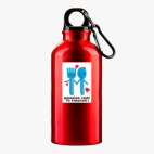 Металлическая бутылка 400 мл UV-DTF